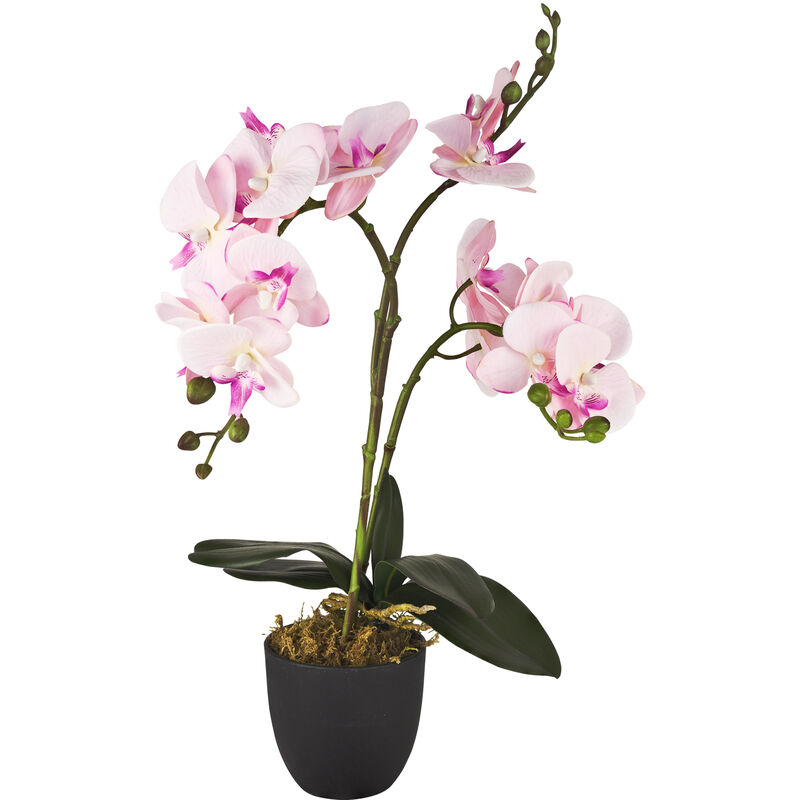 Decovego - Orchidée Plante Artificielle Artificiel avec Pot 45 cm Rose