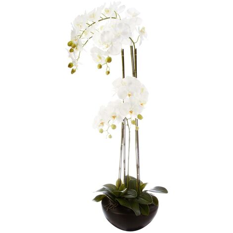 Orchidée artificielle pot céramique H115cm - Atmosphera créateur d'intérieur