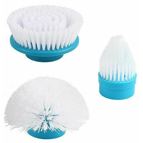 orchidée-Lot de 3 têtes de brosse de nettoyage électrique de rechange pour salle de bain, carrelage, sol, mur, douche, baignoire et cuisine