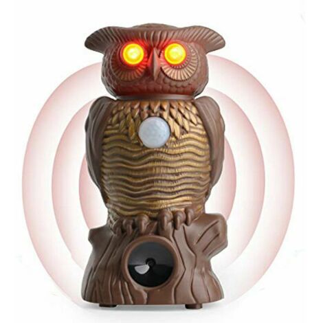 OrchidPigeon Repeller, Anti Pigeons Scarecrow Bird Scarer Fake Owl Repeller with Reflective Eyes for Plant Protection