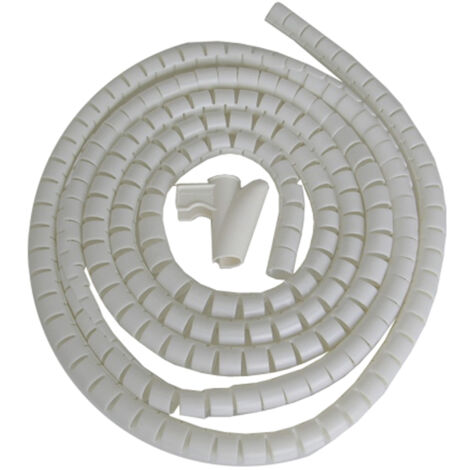 Ordenacables 2m ø25mm blanco