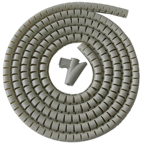 Ordenacables 2m ø25mm gris