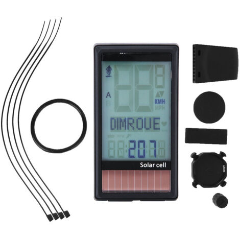Ordinateur de Vélo Étanche pour VTT et Route, Accessoire Cyclisme avec Compteur de Vitesse