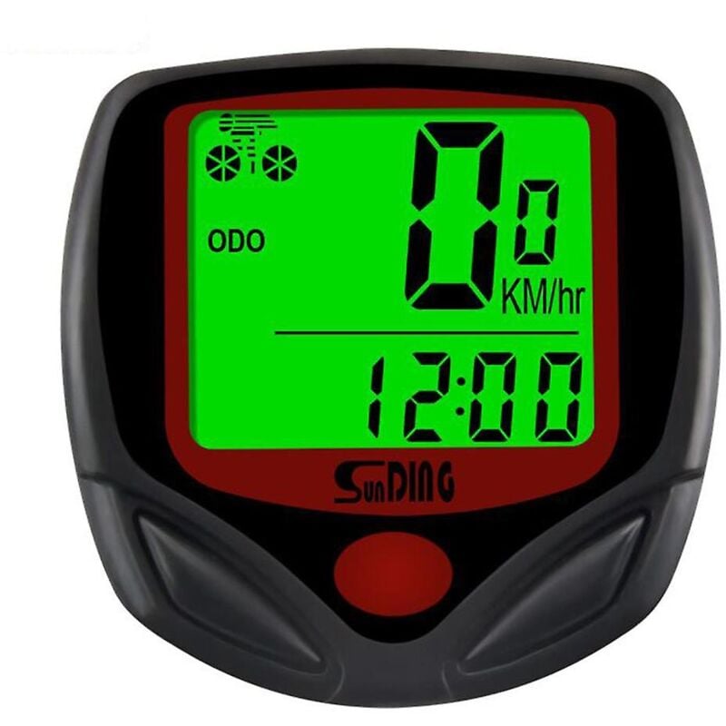 Ordinateur de vélo filaire écran lcd multifonctionnel ordinateur de cyclisme compteur de vitesse de vélo de montagne avec rétroéclairage vert