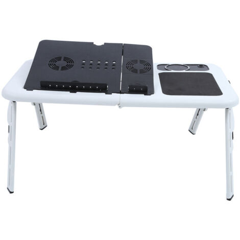 Ordinateur Portable pliable lit de voiture canapé support de bureau plateau de Table ventilateur frais