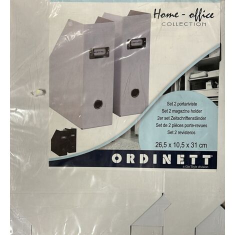 ORDINETT - 2 CONTENITORI OFFICE BIANCO 26.5X10.5X31CM