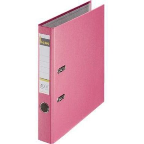 Ordner 52mm DIN A4 Werkstoff: Graupappe recycelt Material der Kaschierung außen: Polypropylen Material der Kaschierung innen: Papier recycelt rosa
