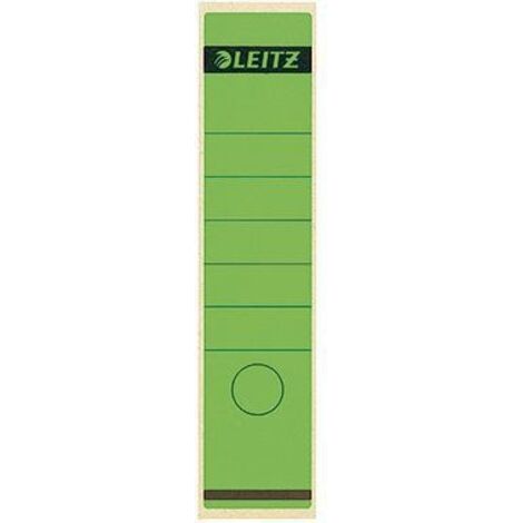 Ordnerrückenetikett breit/lang 61,5 x 285 mm (B x H) selbstklebend mit Griffloch grün 10 Etik./Pack.