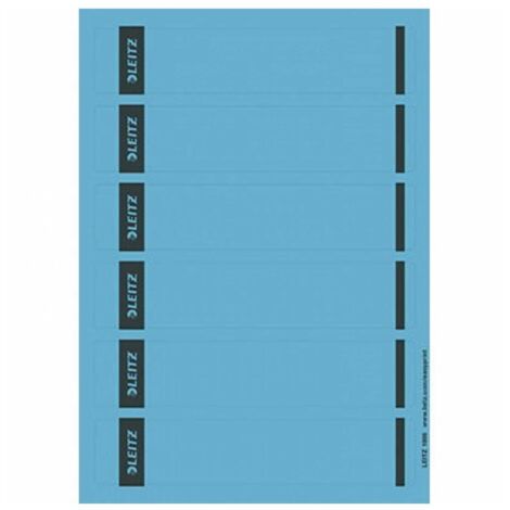 Ordnerrückenetikett schmal/kurz 39 x 192 mm (B x H) selbstklebend ohne Griffloch blau 150 Etik./Pack.