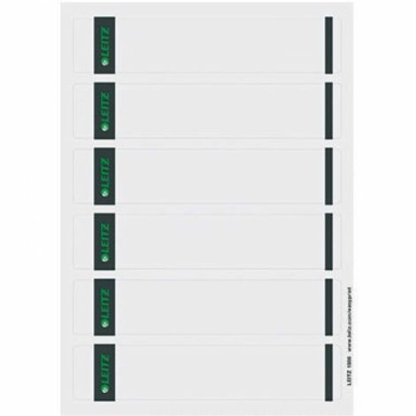 Ordnerrückenetikett schmal/kurz 39 x 192 mm (B x H) selbstklebend ohne Griffloch grau 600 Etik./Pack.