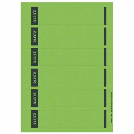 Ordnerrückenetikett schmal/kurz 39 x 192 mm (B x H) selbstklebend ohne Griffloch grün 150 Etik./Pack.