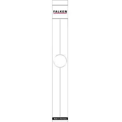 Ordnerrückenetikett schmal/lang 36 x 290 mm (B x H) selbstklebend mit Griffloch weiß 10 Etik./Pack.