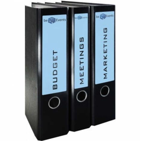 Ordnerrückenetikett ultragrip breit/kurz 61 x 192 mm (B x H) selbstklebend ohne Griffloch blau 80 Etik./Pack.