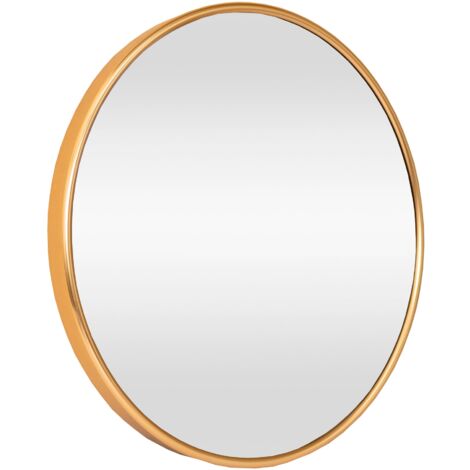 Ordona espejo de pared redondo 60 cm oro 030007946