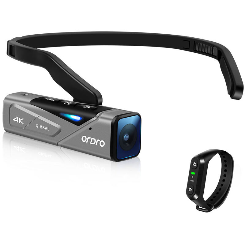

EP7 Head Wearable 4K 60fps Video Camera Vista en primera persona Videocamara manos libres Control de la aplicacion Enfoque automatico Gimbal de 2