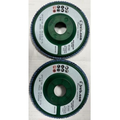 OREB GF3114 DISCO LAMELLARE 115mm Z60 SUPPORTO NYLON LAMELLA DOPPIA CORINDONE E ZIRCONIO