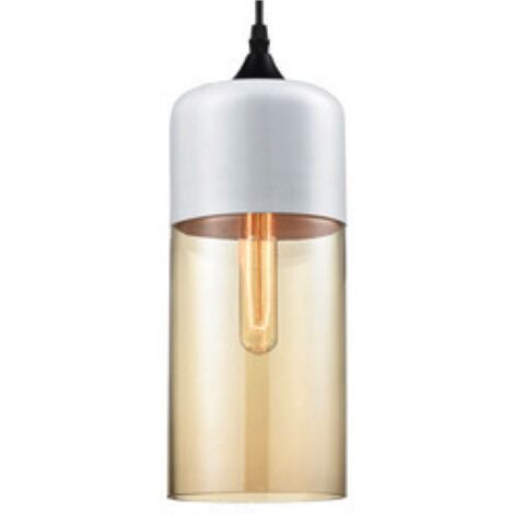 Orebro 1 White - una moderna lampada a sospensione bianca