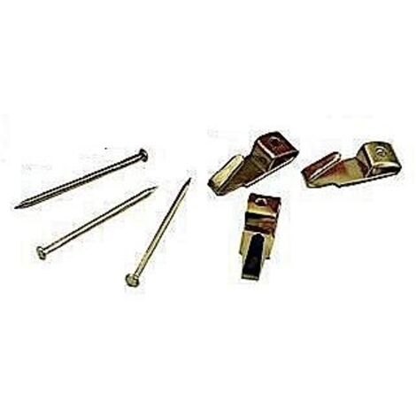 ORECA 0013378.SU - BLISTER 25 GANCI A X IN FERRO OTTONATO ASSORTITI CON CHIODI