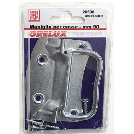 ORECA - 1 MANIGLIA PER CASSE MM.90 IN ACCIAIO ZINCATO