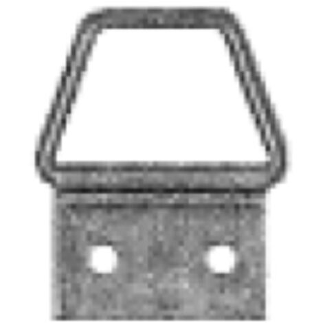 ORECA - 10 ATTACCAGLIE SNODATE TRAPEZIOIDALI 3-20X14MM - FERRO OTTONATE - CON CHIODI