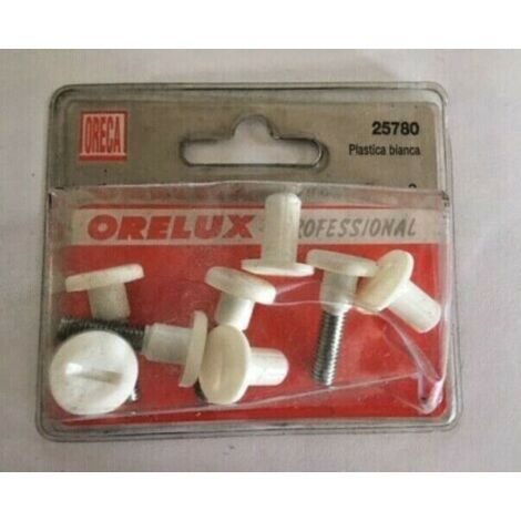 ORECA -  4 GIUNZIONI PER ASSEMBLAGGIO MOBILI FORO 8MM LUNGHEZZA DA 21 A 30MM