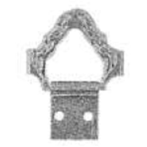 ORECA - 6 ATTACCAGLIE SNODATE TIPO BAROCCO - 2-26,5X10MM IN FERRO OTTONATO - CON VITI