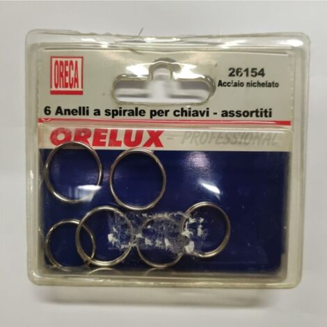 ORECA - ANELLI PER CHIAVI ASSORTITI 6PZ