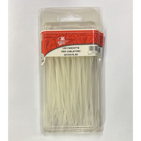 ORECA - BLISTER 100 FASCETTE PER CABLATORI 2,5X100MM CALORE NATURALE
