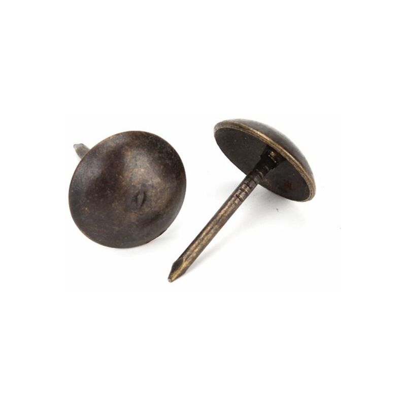 Image of Oreca - bullette lisce per tappezzieri mm 9 ferro bronzato pezzi 40