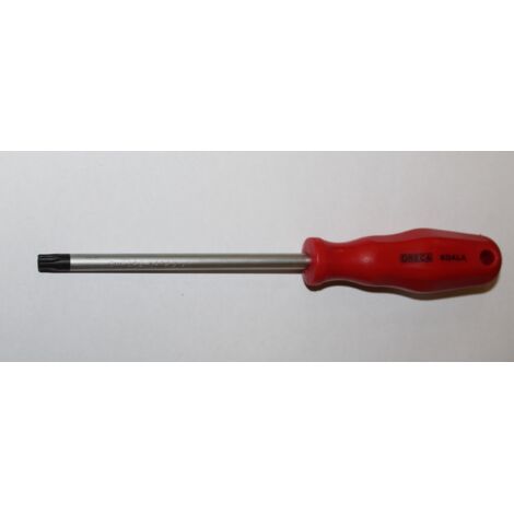 ORECA-CACCIAVITE PER VITI TORX T8 IMPUGNATURA ROSSA CON FORO CROMO VANADIO