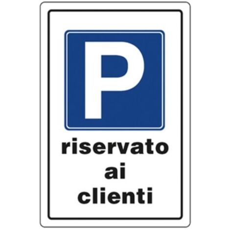ORECA - CARTELLO IN PLASTICA RISERVATO AI CLIENTI 300X200