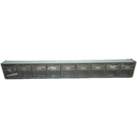ORECA - CASSETTIERA 9 SCOMPARTI COLORE GRIGIO 600X77X51MM