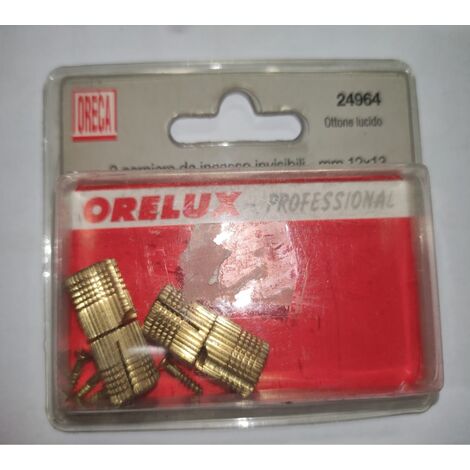 ORECA - CERNIERA DA INCASSOA MONTAGGIO INVISIBILE 12X13MM ZP2