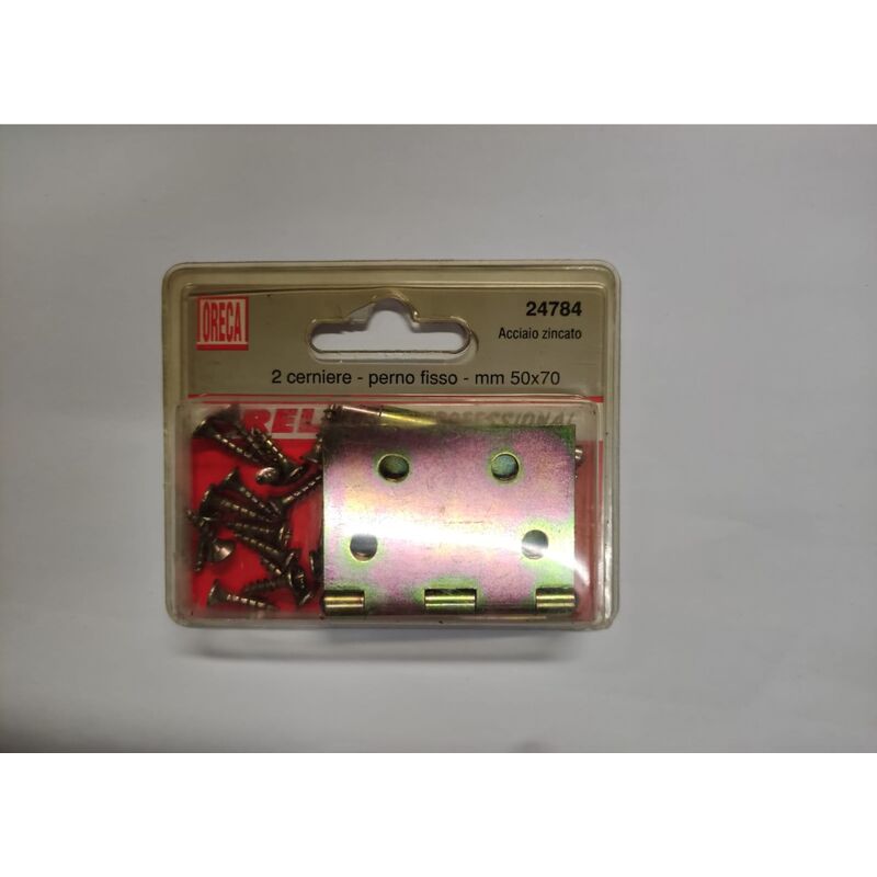 Oreca - cerniera larga con perno fisso 50X70MM pz