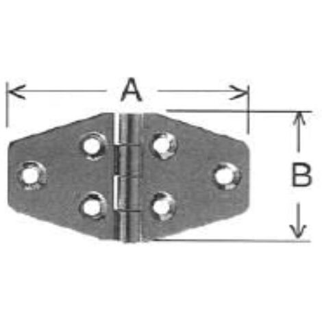 ORECA - CERNIERA PER ARREDAMENTI NAUTICI- ACCIAIO INOX 70X40MM