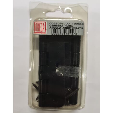 ORECA -  CERNIERA PIANA AD ANGOLO ARROTONDATO 100X50MM