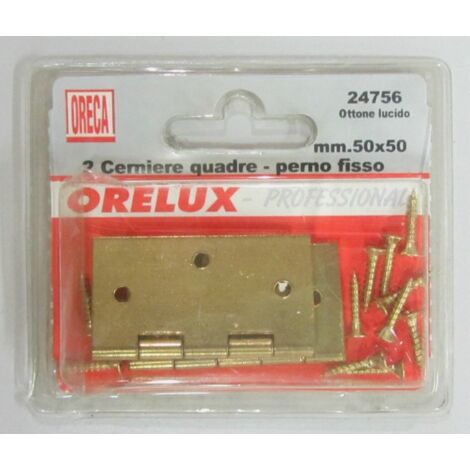 ORECA - CERNIERA QUADRA 50X50MM 2PZ