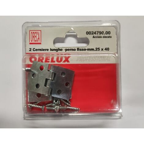 ORECA - CERNIERE LUNGHE 25X40MM PZ.2