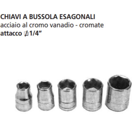 ORECA-CHIAVE A BUSSOLA ESAGONALE ATTACCO1/4 mm 4,5 CROMO VANADIO