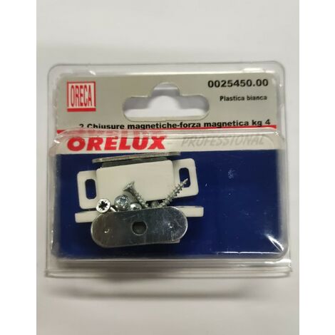 ORECA - CHIUSURA MAGNETICA  CON CONTROPIASTRA FISSA 1 FORO KG4 PZ2