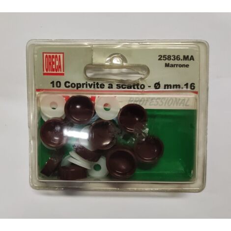 ORECA - COPRIVITE A SCATTO MARRONE 16MM