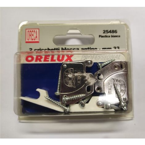 ORECA - CRICCHETTI BIANCHI BLOCCA ANTINE33MM PZ2