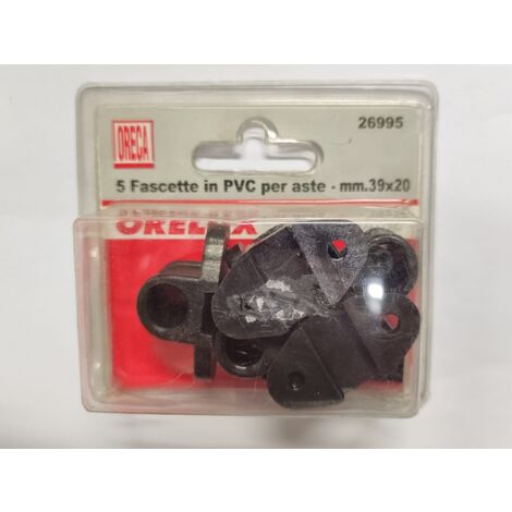 ORECA - FASCETTE IN PVC NERE PER ASTE 39X20MM 5PZ