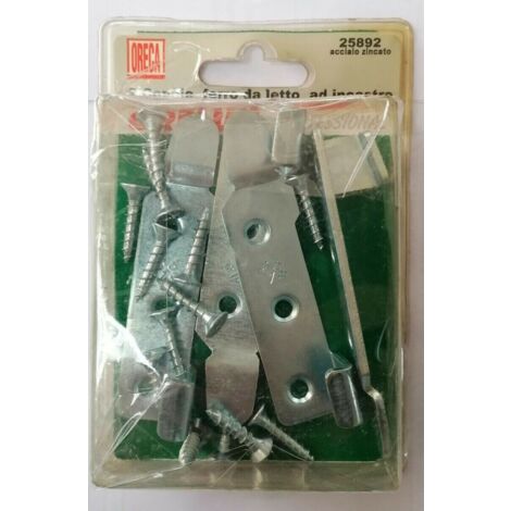 ORECA - FERRO DA LETTO A INCASTRO 95MM 2COPPIE