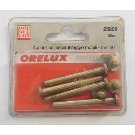 ORECA - GIUNZIONI IN OTTONE PER ASSEMBLAGGIO 50MM FORO 6MM