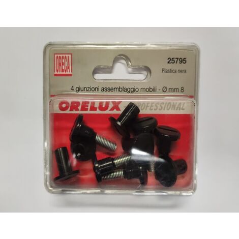 ORECA - GIUNZIONI PER ASSEMBLAGGIO FORO8MM LUNGHEZZA DA 21 A 30MM