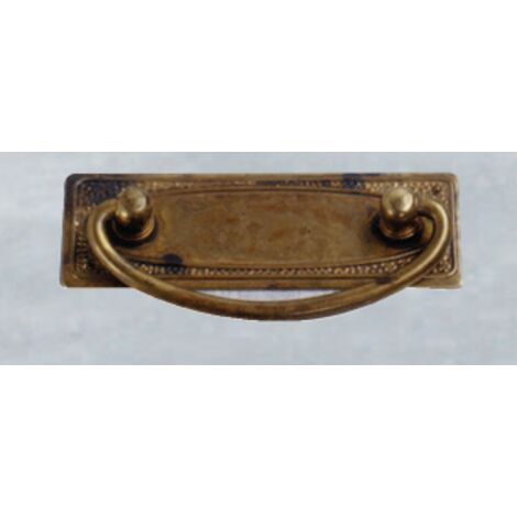 ORECA - MANIGLIA ORIZZONTALE IN STILE 800 INGLESE OTTONATA 97X33mm