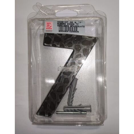 ORECA - NUMERO CIVICO 7 IN FERRO ZINCATO