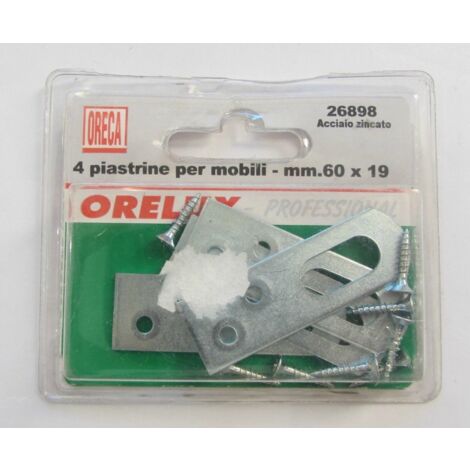 ORECA - PIASTRINE CON FINESTRA 60X19MM