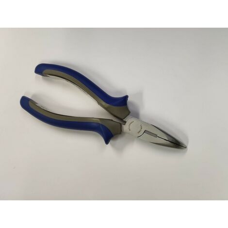 ORECA - PINZE A BECCHI MEZZITONDI LUNGHIPIEGATI MANICO BMETERIALE BLU/GRIGIO 160MM